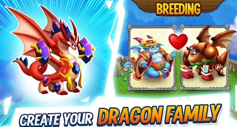 create your own dragon family in the game